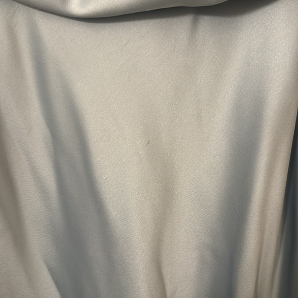 Amsale draped shoulder midi dress - ICE blue - Picture 3 of 4